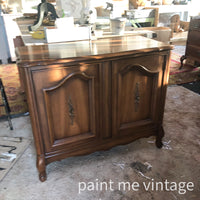 Layered Patina Sideboard with Obsidian Blue