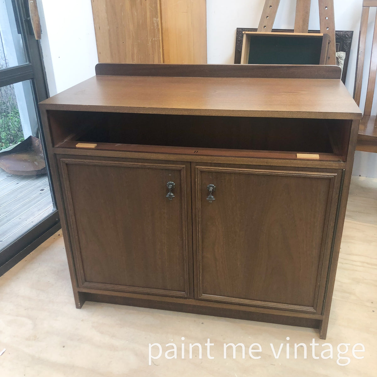 Bach Blue Whitewashed Sideboard