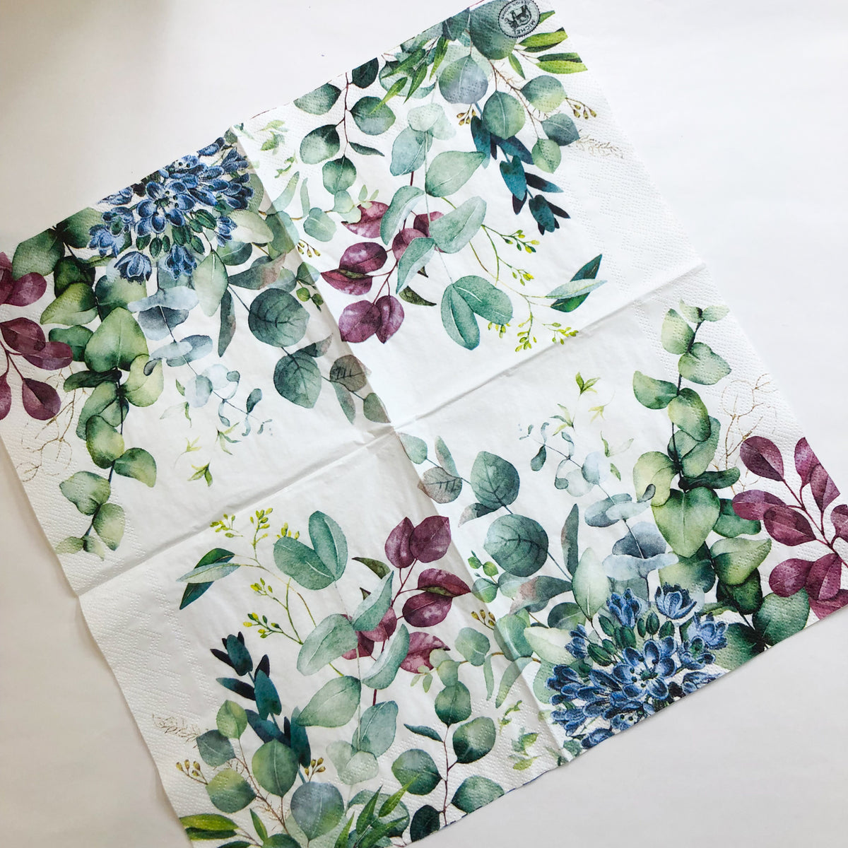 Eucalyptus & Mint Napkin for Decoupage