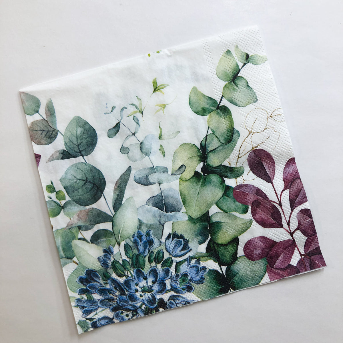 Eucalyptus & Mint Napkin for Decoupage