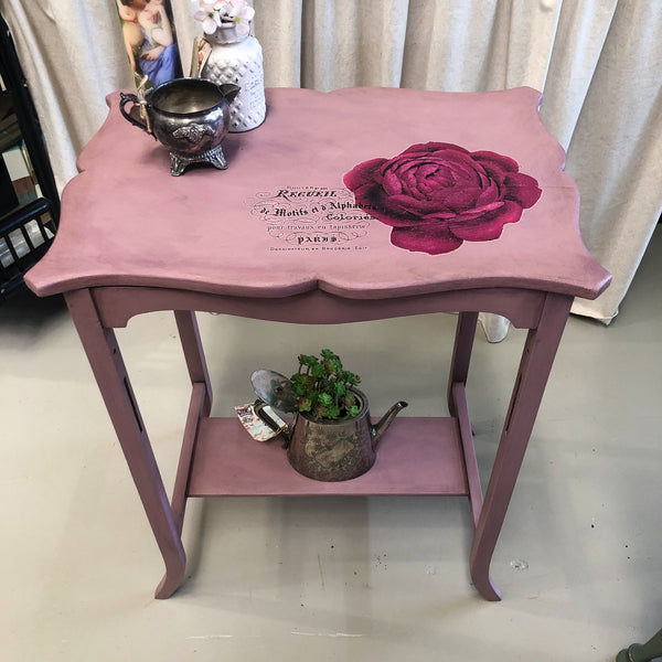 Bruised Petal Matriarch Rose Occasional Table | Paint Me Vintage