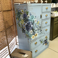 Toulouse Riot of Blues Tall Dresser