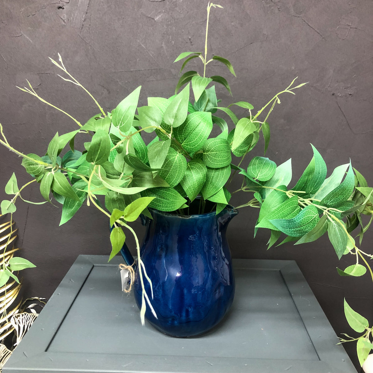 Foliage hanging clematis bush