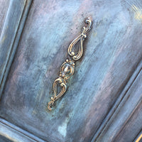 Layered Patina Sideboard with Obsidian Blue