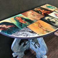 Mary High Demi Lune Table | Paint Me Vintage