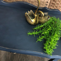 Obsidian Blue Elegant Hall Table | Paint Me Vintage