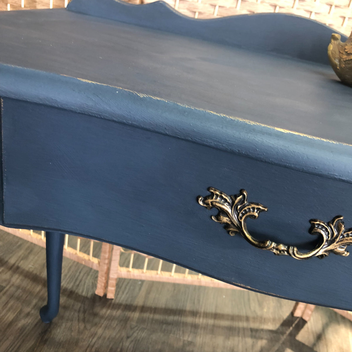 Obsidian Blue Elegant Hall Table | Paint Me Vintage